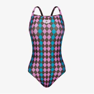 아레나  니팅 아가일 원피스 크로스 스트랩백 (A5FL1LO11PNK)