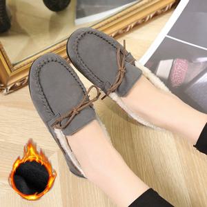 여성 3컬러 데일리 스웨이드 모카 방한로퍼 K-35