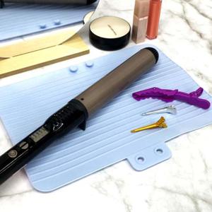 휴대 블루 파우치 여행용 고데기가방 봉고데기 고데기파우치 매직기파우치 실리콘고데기파우치 고데기실리콘패드 고데기케이스