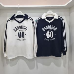 [행텐주니어]기모 카라 오버핏 티셔츠14540-131-818-11