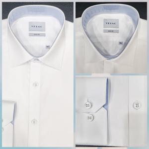 [예작]예작 슬림핏/배색/솔리드/긴팔 YJFXBS051 WH_US