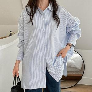 빅사이즈 502 메이플오버핏줄지남방 DBNT787