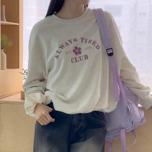 빅사이즈 503 꽃자수루즈면맨투맨티 DGOT946