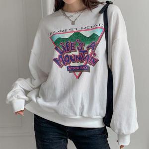 빅사이즈 511 라이프이즈긴팔맨투맨 DPOV563