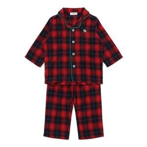 [블루독베이비8] 25FW (RD)체크 파자마 상하세트 HJ (45C7067218) (BLUEDOG BABY 유아 출산 백일 선물 도트