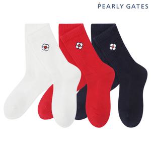 파리게이츠  여성 도라에몽 플라워 리브 믹스 장목 양말 521E4SCJ01 BJ