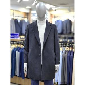 런던포그 세이브존04 블랙 울케시미어 체스터 7부코트 LOWMA856