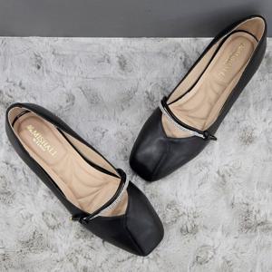 [탠디]보석 스트랩 펌프스 X2HS50SY27 G-BLACK 6SD JJ