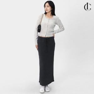 엘케이트 여자 FW 데일리 베이직 스트링 니트 롱스커트 LDEK003