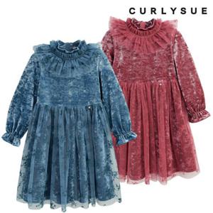 [컬리수]아동 윈터 플라워 벨벳 원피스 C214OPG07P