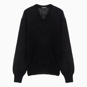 23FW 톰포드 블랙 모헤어 울 브이넥 니트 KVL016 YMM002F23 LB999