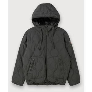 [지프]JQ4JPU304 카키 남녀공용 웨이브 퀼팅 기모 후드 다운 점