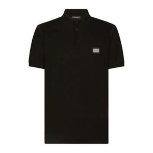 돌체앤가바나 로고 태그 피케 폴로 셔츠 G8PL4TG7F2H