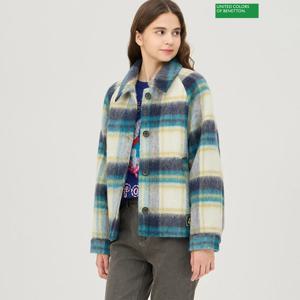 베네통 파니니 체크 코트 BACT68461