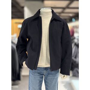 지오지아 25FW 네이비 울 블랜디드 덕다운 점퍼 ADF4JJ1103