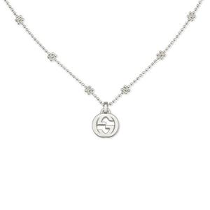 [구찌] 구찌 YBB479221001(479221 J8400 8106) 인터로킹G 실버 목걸이