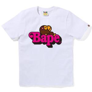 베이프 반팔 티셔츠 002TEL802012WHT WHITE DOM