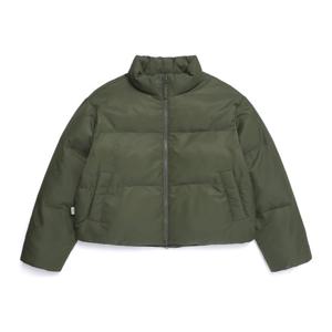 내셔널지오그래픽 N254WPD901 여성 세미크롭 하이넥 패딩 점퍼 OLIVE KHAKI