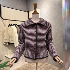 [ab.f.z]AOA1HY37A_스트라이프 카라 단추 가디건