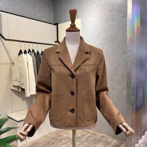 [ab.f.z]AO5HL01G_스웨이드 크롭 카라 자켓