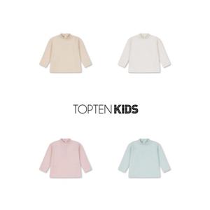 [탑텐키즈][택가19900원] MKE4TS3301 유아 베이직 반목긴팔티