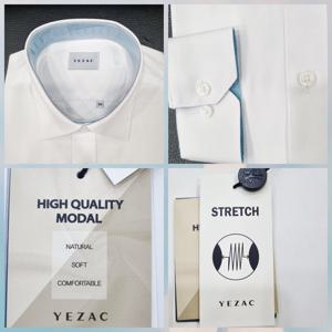 [예작]예작 일반핏/모달/배색/스트레치/긴팔 YJFSBR122 WH_US