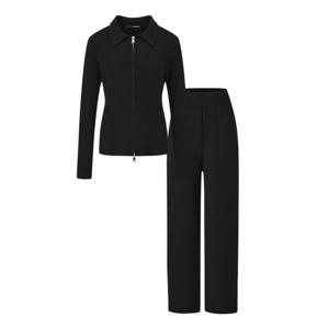 [보니스팍스]카라 집업 니트 가디건 밴딩 팬츠 셋업 (XP4OW001L0