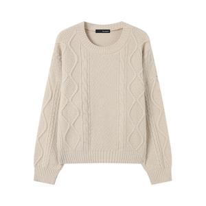 [보니스팍스]케이블 꽈배기 데일리 긴팔 니트 (XP4KT009L0)