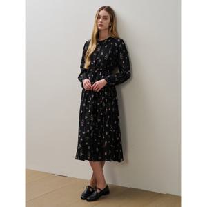 [GGPX]플라워 라운드넥 셔링 원피스 (GPCOW033D)