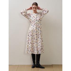 [GGPX]플로럴 볼륨 셔링 원피스 (GPCOW032D)