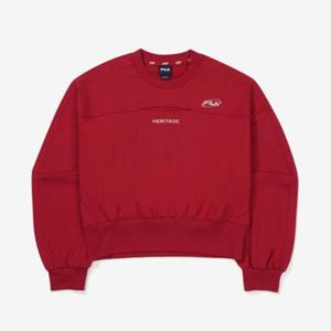 휠라 여성 자수 면혼방스트레치 컷아웃 맨투맨 FS2POF3154F_PRD