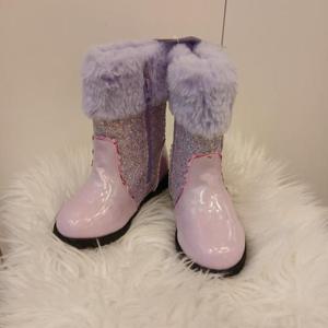 TALENTKIDS HC24 하트무지개퍼플공주털부츠 TSV71DSW01