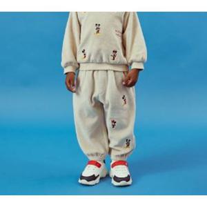 [디즈니베이비]미키미니자수벨로아바지(BEIGE)_79S722004