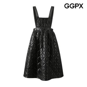 [지지피엑스]민소매 백 밴딩 퀼팅 패딩 원피스 GPBOP015F