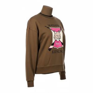 메종키츠네 여성 맨투맨 (LW00306KM0307 KHAKI)