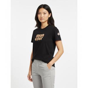 몽클레르 25FW 몽클레어 테디 로고 코튼 티셔츠 블랙 8C00028 89AUO 999