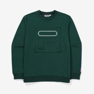 휠라 남여공용 F-박스 컬렉션 F로고 맨투맨 FS2POF3393X_GRN