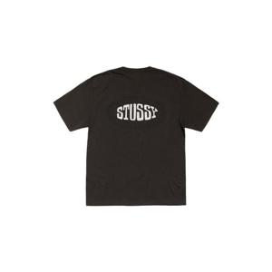 스투시 타일 오벌 피그먼트 다이드 티셔츠 페이디드 블랙 1905169