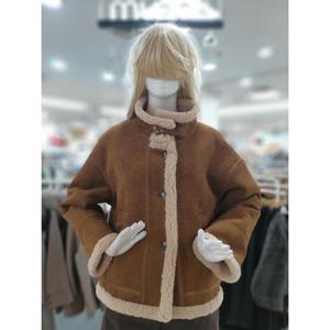 무자크 세이브존09 스판짱짱 무스탕 코트 MP9WLT09