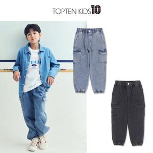 [탑텐키즈]MKF1DP1213 남아) 에코 카고 조거 데님 팬츠