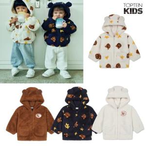 [탑텐키즈]유아 차윤아트 보아퍼 후드집업 (MKF4TC3303)