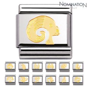 노미네이션 컴포저블 클래식 조디악 18K 골드 링크 030104 별자리 여자팔찌 남자