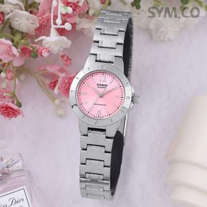 카시오 LTP-1177A-4A1 클래식 아날로그 쿼츠 정장 여자 메탈 시계 c