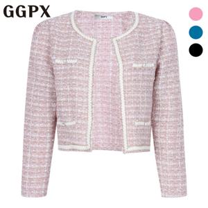 [지지피엑스]트위드 밧줄 숏 자켓 (GO9JK025F)