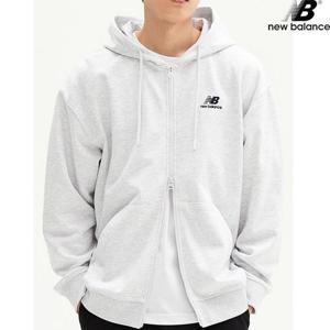 뉴발란스 NBMDD11013-LG 에센셜 스몰로고 후드집업 남녀공용 후드티