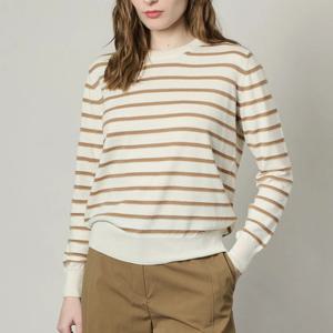 [올앤선드리]스트라이프 라운드넥 니트 탑 A5S2K333