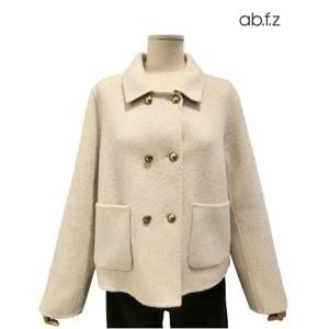 [에이비에프지]골드 단추 포인트 더블 버튼 울 재킷 APA1HJ07A