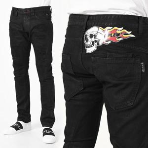 필립플레인 스컬 온 파이어 밀라노컷 진 블랙 MDT2215 PDE004N 02PY