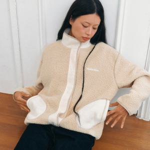 [마리끌레르][정가129,000]배색 플리스 점퍼(MAFDJP03NLE)