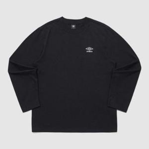 엄브로긴팔티 LQC UQ121CRL19-BLK 에센셜 긴팔 티셔츠 / BLACK